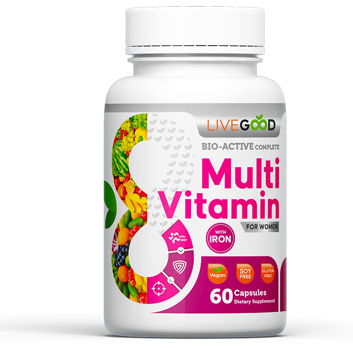 BIO-ACTIVE COMPLETE MULTI-VITAMIN FOR WOMEN WITH IRON